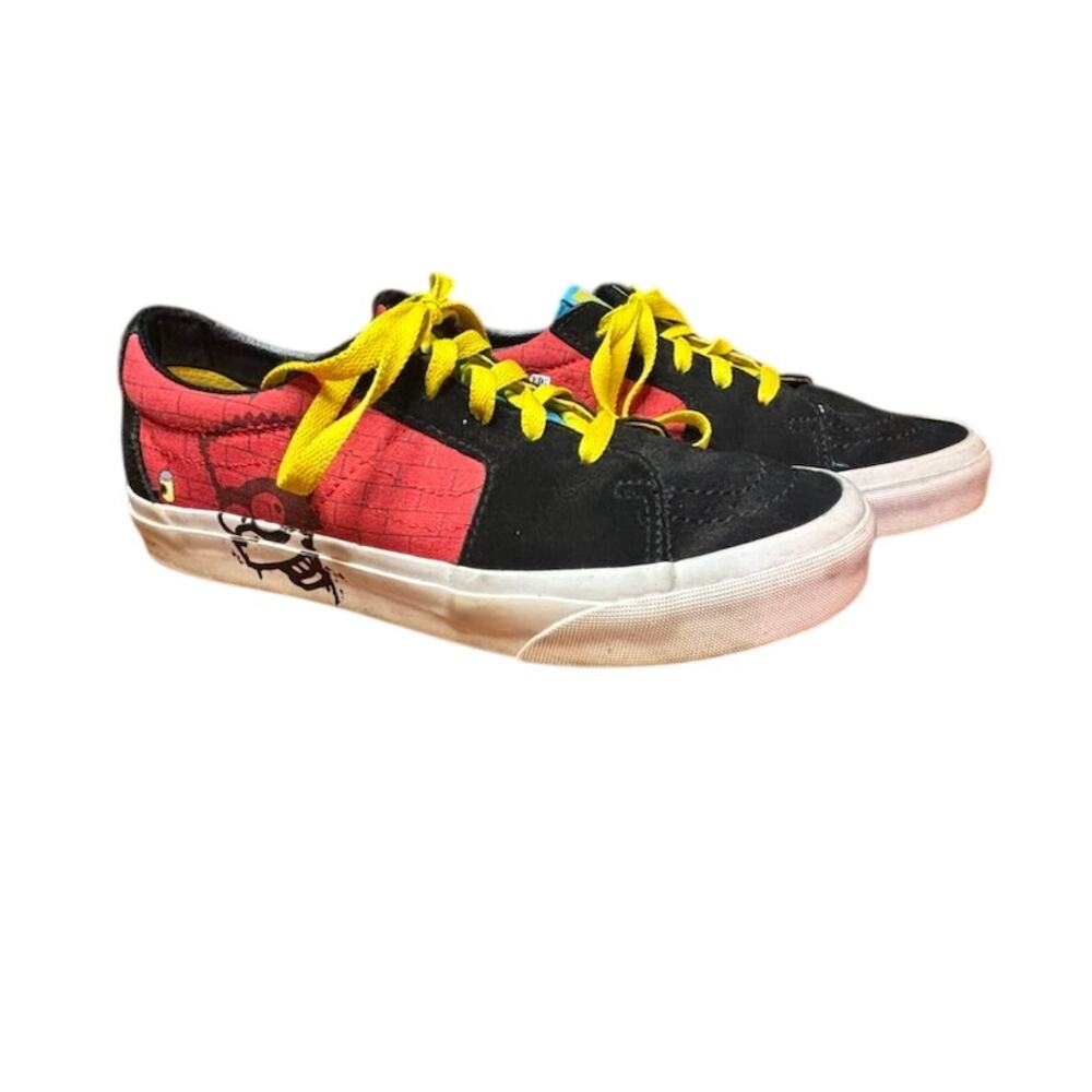 Vans x The Simpsons El Barto Simpson Sneaker Skate-Low Men's 8 Skate Black Red
